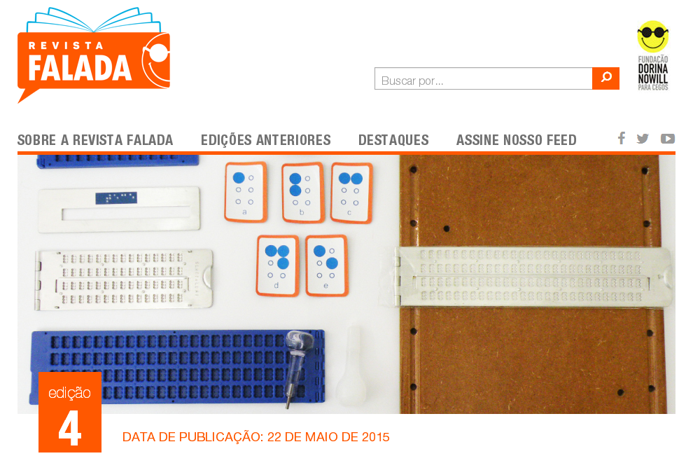 Homepage da Revista Falada